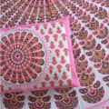 Jaipuri Printed Double Bed-sheet with 2 pillow covers - left_view