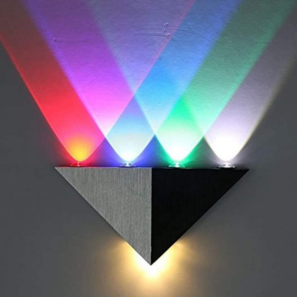 5W Triangular (Multi Color) Updown Wall Light - photo
