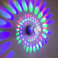 3W Spiral (Multi Color) Decorative Wall Light - front_view