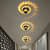 3W Spiral (Warm White) Decorative Wall Light - front_view