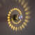 3W Spiral (Warm White) Decorative Wall Light - top_view
