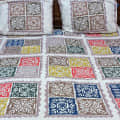 Cotton block print bed-sheet - front_view