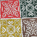 Cotton block print bed-sheet - top_view