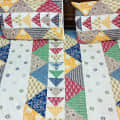 geometric Print Cotton Bed Sheet - front_view