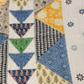 geometric Print Cotton Bed Sheet - top_view
