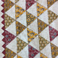 Cotton Bed Sheet Geometric and Floral Print - left_view