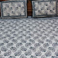 King Keri Print Cotton Double Bed-sheet - front_view