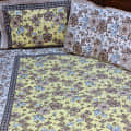Cotton Bed Sheet Floral Print - photo