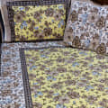 Cotton Bed Sheet Floral Print - top_view