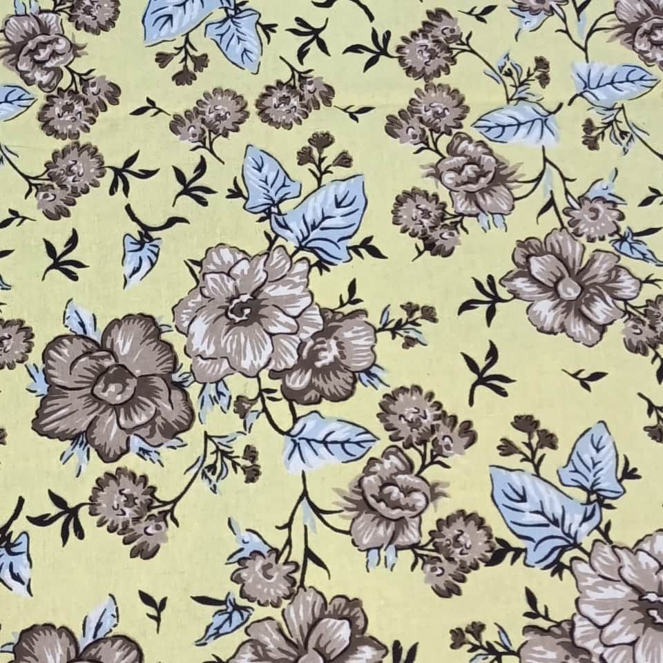 Cotton Bed Sheet Floral Print - rear_view