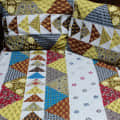 Cotton Bed Sheet (Geometric print) - photo