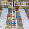 Cotton Bed Sheet (Geometric print) - front_view