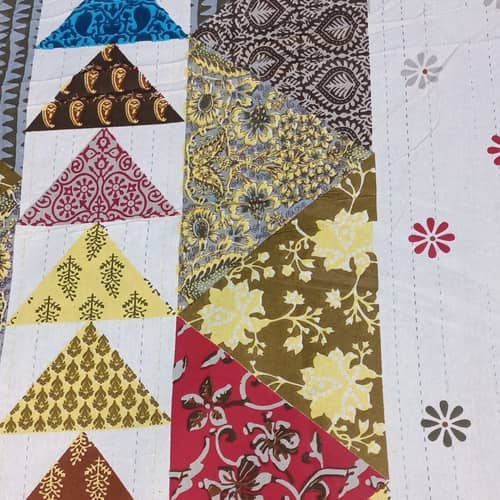 Cotton Bed Sheet (Geometric print)