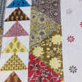 Cotton Bed Sheet (Geometric print) - top_view