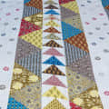 Cotton Bed Sheet (Geometric print) - rear_view