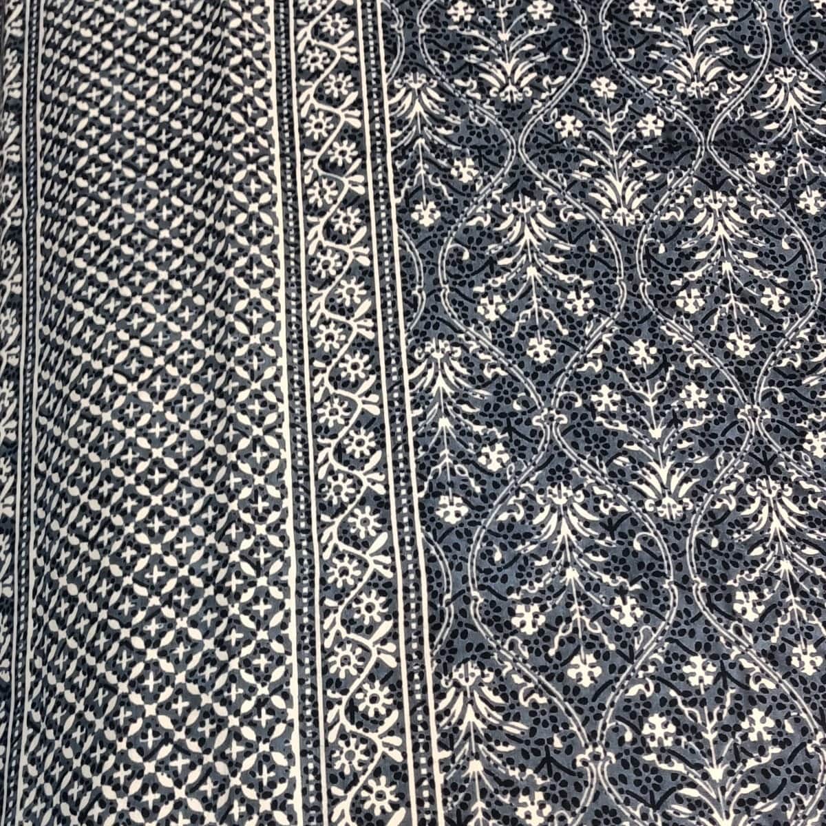Cotton Printed Bed Sheet (blue) - top_view