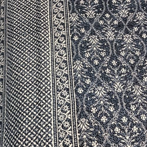 Cotton Printed Bed Sheet (blue)