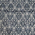 Cotton Printed Bed Sheet (blue) - rear_view