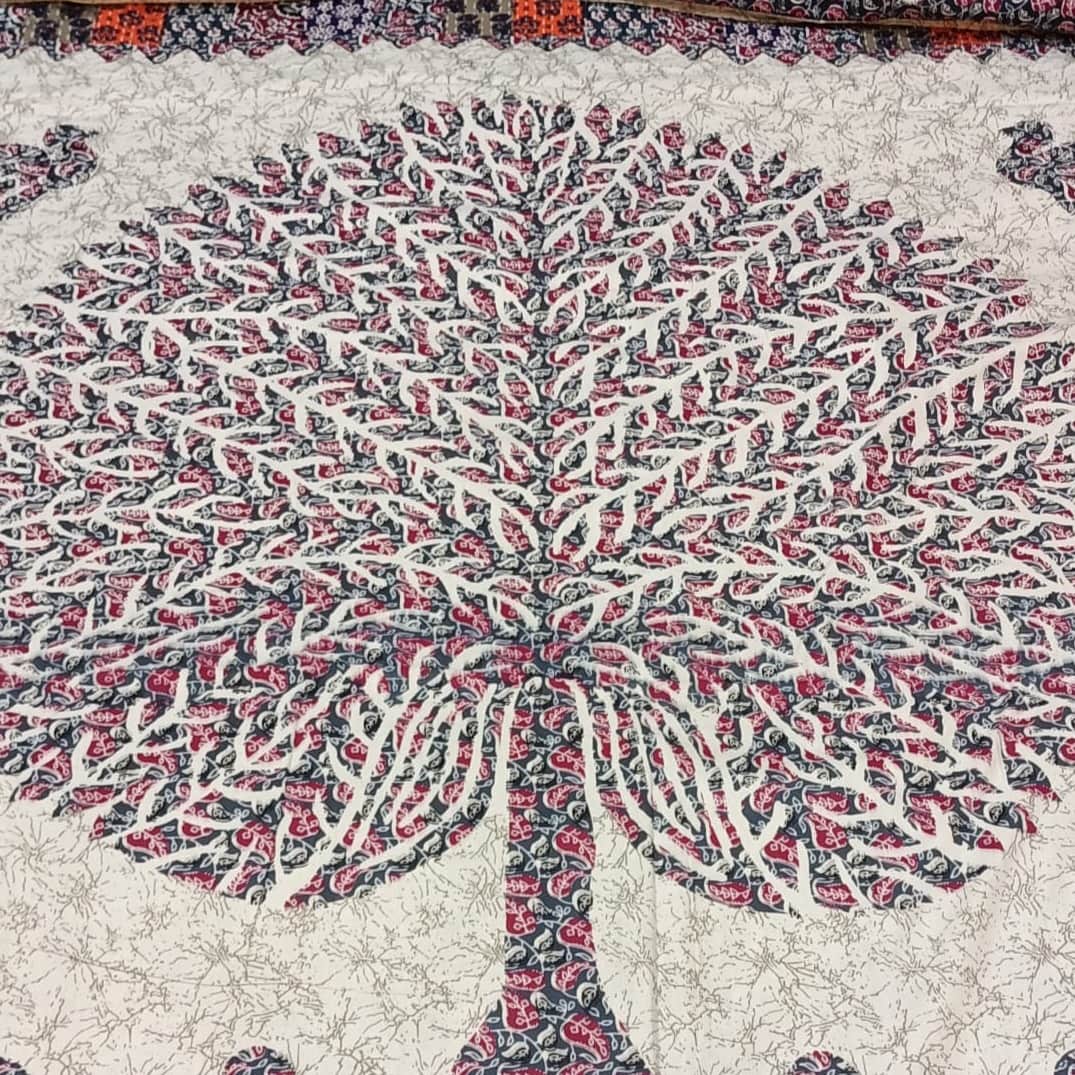 Beautiful Cotton Printed Bed Sheet - left_view