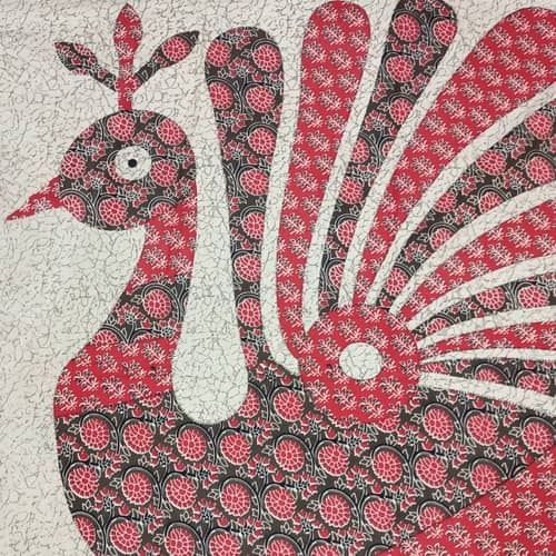 Cotton Peacock Print Bed-sheet
