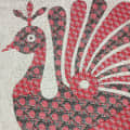 Cotton Peacock Print Bed-sheet - rear_view
