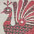 Cotton Peacock Print Bed-sheet - rear_view