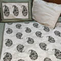 Cotton Bed Sheet (Beige) - photo