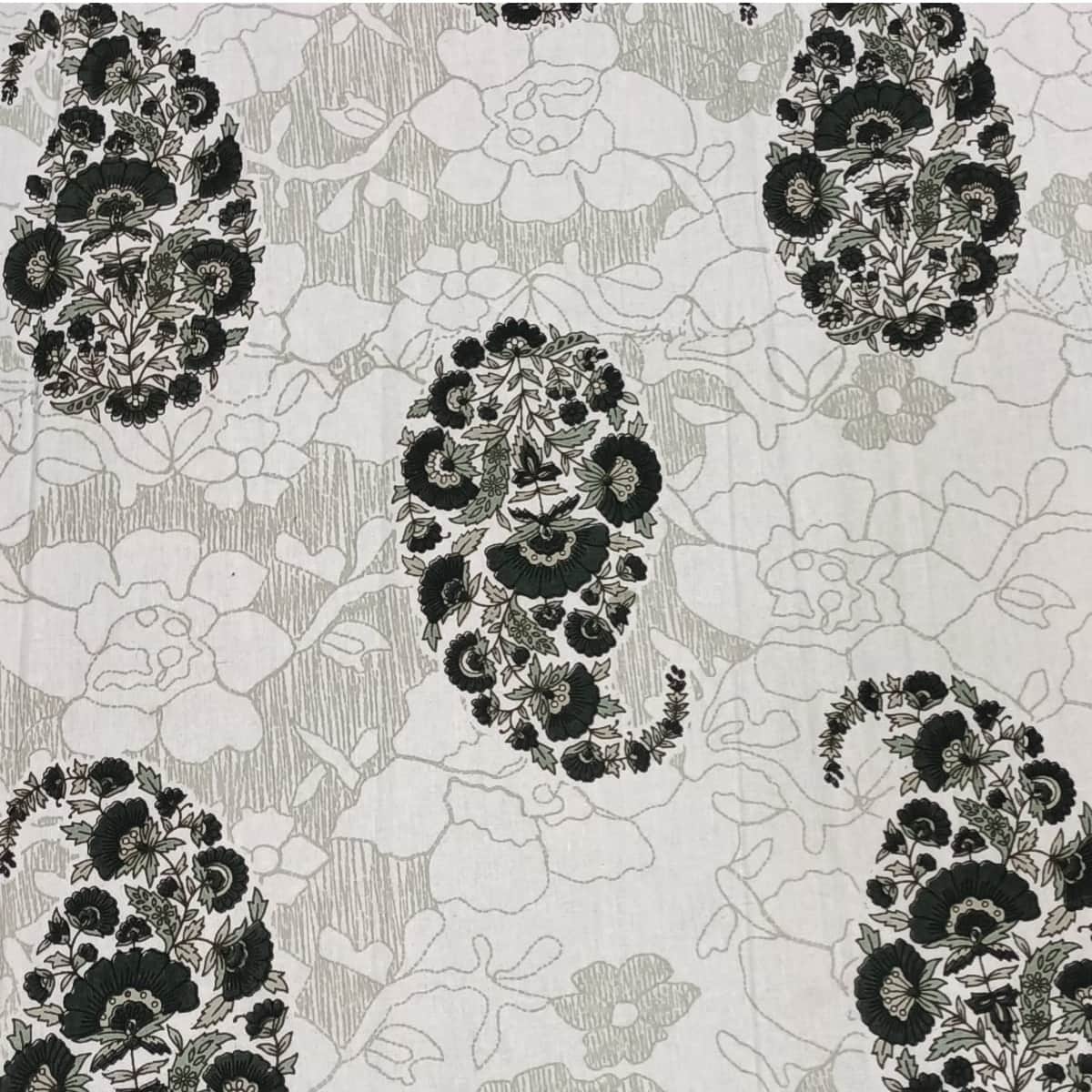 Cotton Bed Sheet (Beige) - rear_view