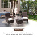 Outdoor Wicker Chair & Table set (2+1) - top_view