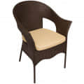 Garden Chair Set 2+1  (Brown) - front_view