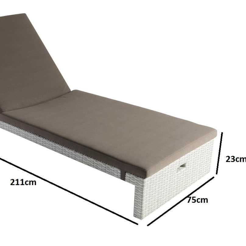Pool Bed With White Color - front_view