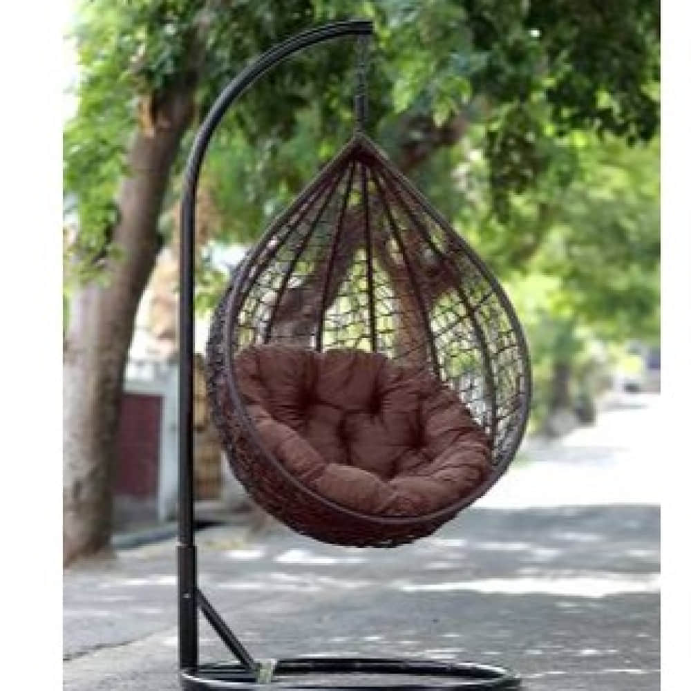 Outdoor Swing Chair (Brown) - photo