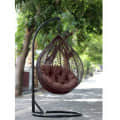 Outdoor Swing Chair (Brown) - rear_view