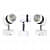 LED 6-Watt COB Wall Spot Light with White Metalic Body - left_view