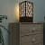 Leaf Pattern design wood lamp table yplamp 25 - left_view