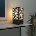 Flower Pattern design wood lamp table yplamp 27 - left_view