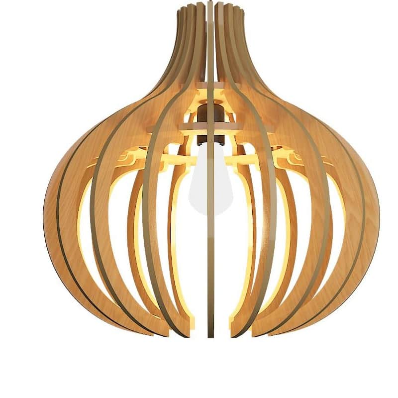 Modern wood pendant lamp yplamp 30 - left_view
