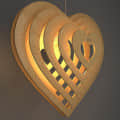 Heart Shape Wood pendant lamp yplamp 34 - photo