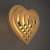Heart Shape Wood pendant lamp yplamp 34 - front_view