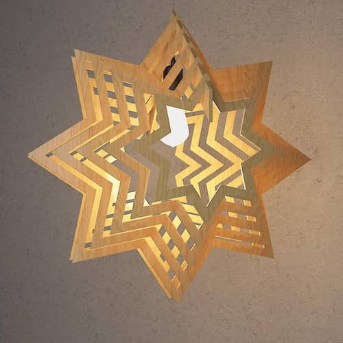 Star Shape Wood pendant lamp yplamp 39