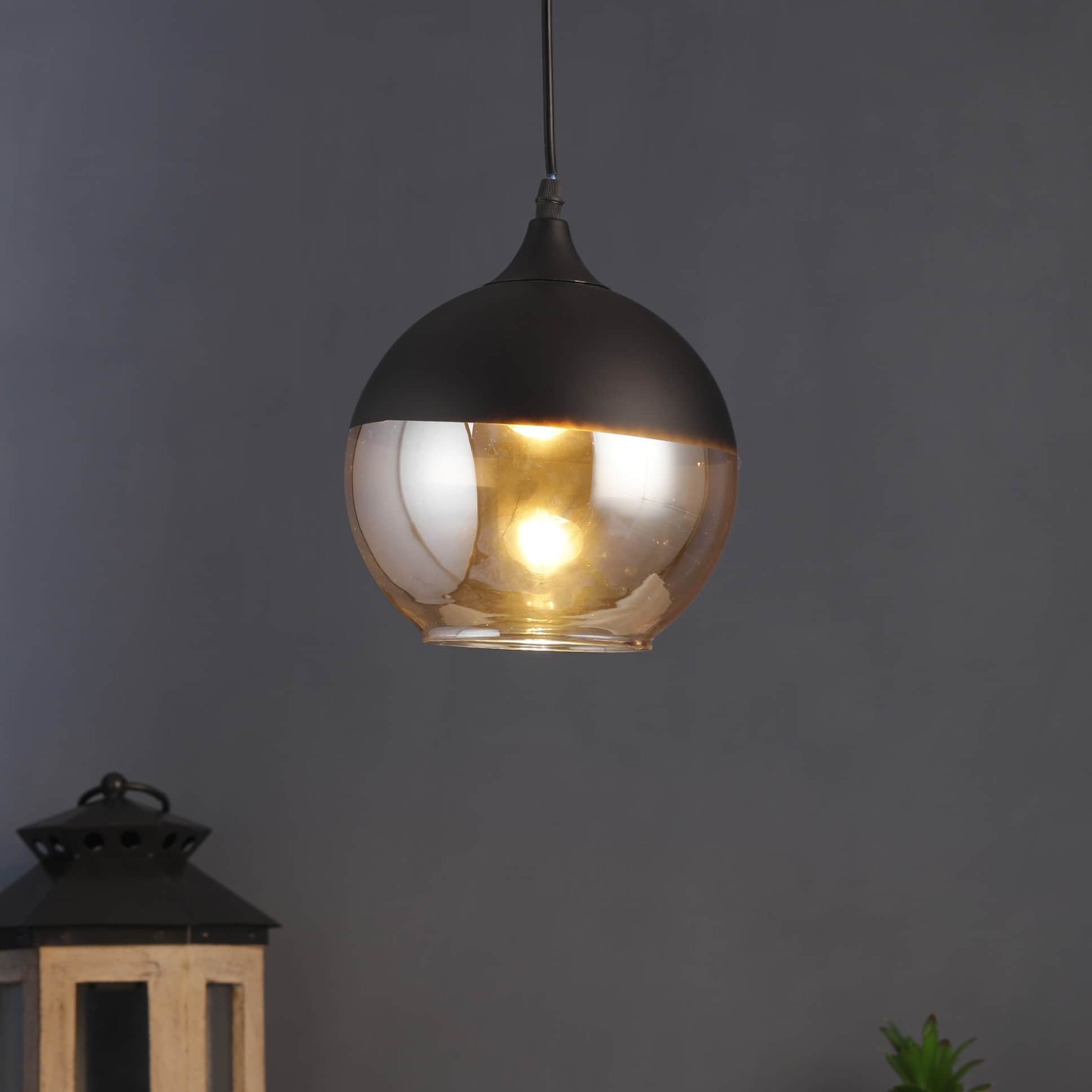 Black Glass Wall Sconces Lights- M-52-H/L - Without Bulb - front_view