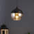 Black Glass Wall Sconces Lights- M-52-H/L - Without Bulb - front_view