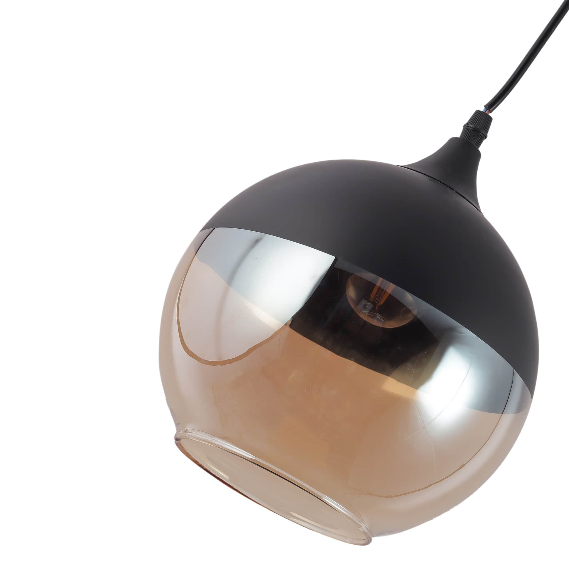 Black Glass Wall Sconces Lights- M-52-H/L - Without Bulb - right_view