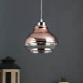 Copper Glass Single Hanging Lights- M-90-HL - Without Bulb - top_view