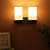 Silver Glass Wall Sconces Lights- 1775-2W - Without Bulb - rear_view