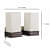 Silver Glass Wall Sconces Lights- 1775-2W - Without Bulb - right_view