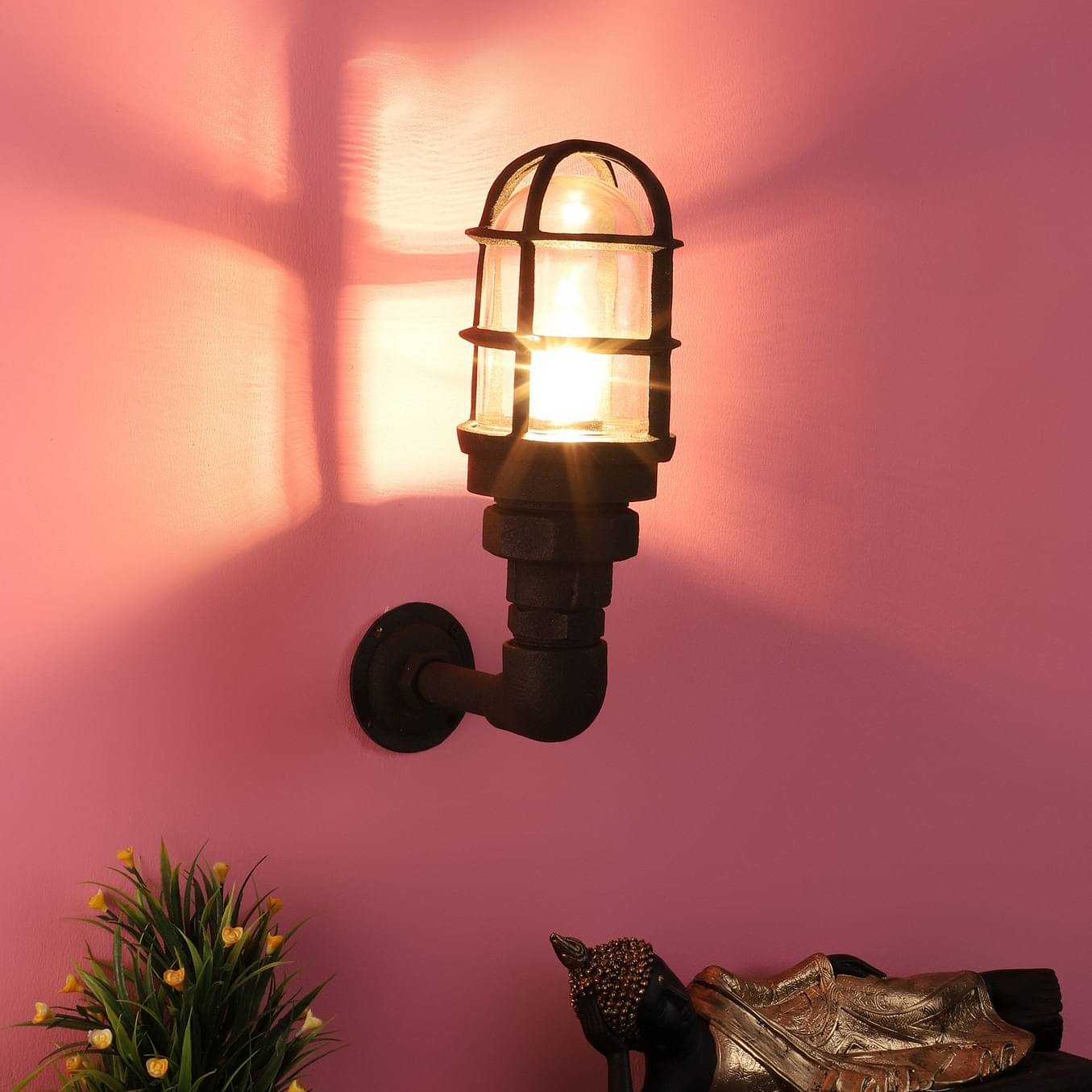 Black Metal Outdoor Wall Light OZW-1112-Outdoor - Without Bulb