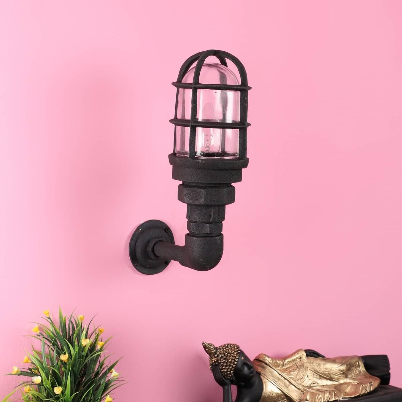 Black Metal Outdoor Wall Light OZW-1112-Outdoor - Without Bulb