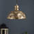 Gold Metal Single Hanging Lights- KATORA-HL-AB - without Bulb - top_view