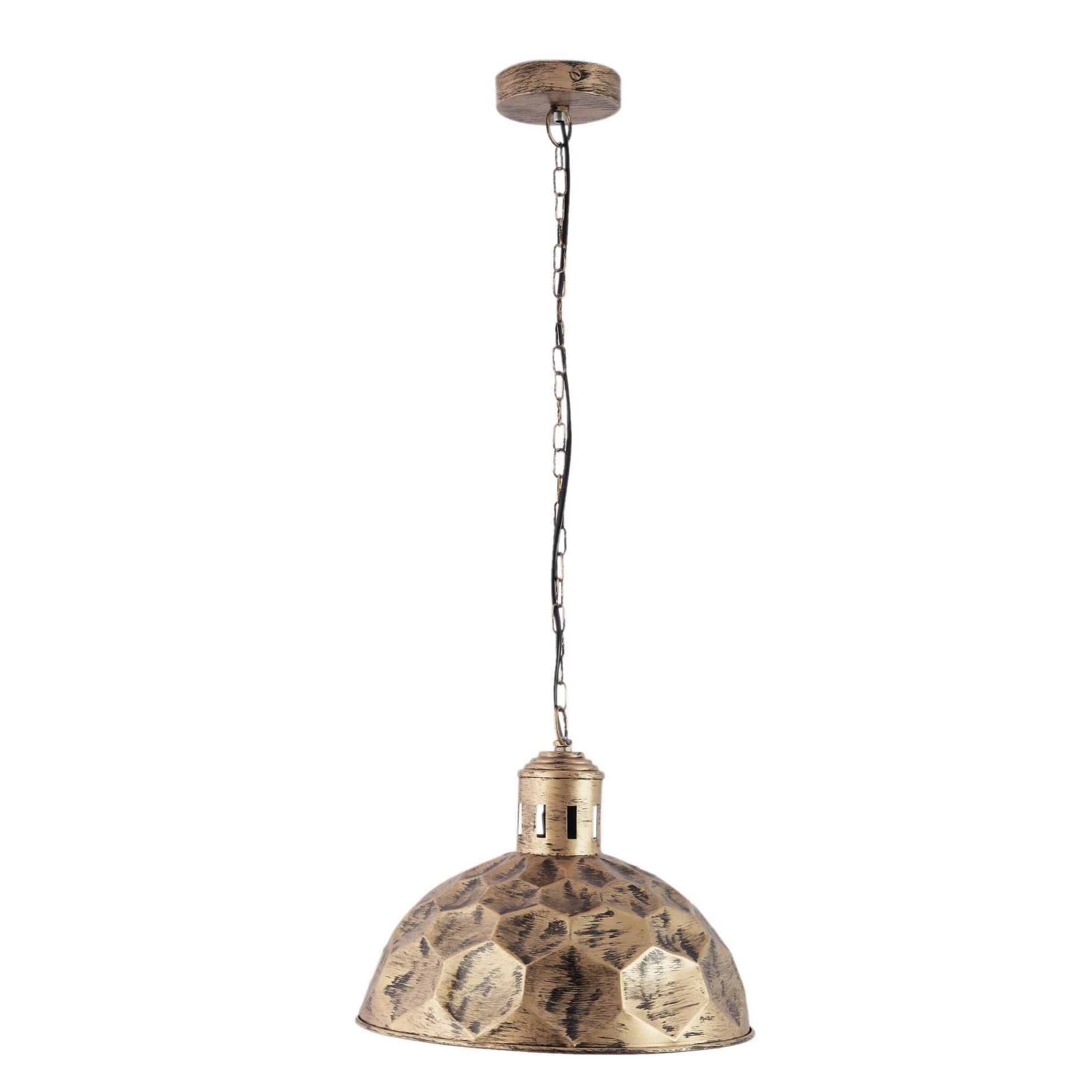 Gold Metal Single Hanging Lights- KATORA-HL-AB - without Bulb